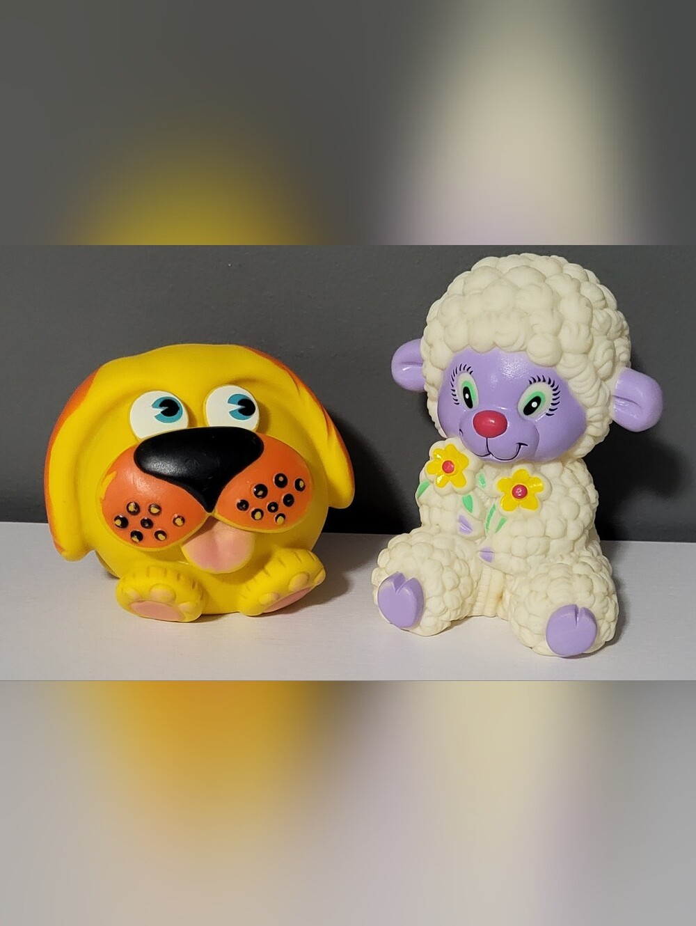 Vntg. 1980's Squeeze/Squeaky Kid/Dog Toys